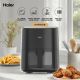 haier HAF50DB air fryer, haier 5L Digital air fryer, haier black air fryer, 5L capacity air fryer,360 hot air circulation air fryer, haier 1500W air fryer, Family size air fryer 5 liter, House Of Electronic, HAF50DB, Haier, Digital, 5L, Air, Fryer
